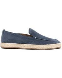 Henderson - Braided-Midsole Suede Loafers - Lyst