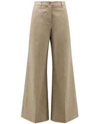 Aspesi - Stretch Cotton Trousers - Lyst