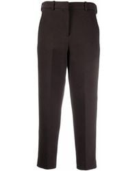 Circolo 1901 - Pressed-Crease High-Rise Cropped Trousers - Lyst