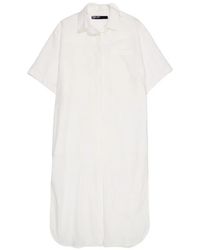 Bimba Y Lola - Cut-Out Embroidered Shirt Dress - Lyst