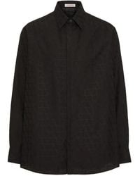 Valentino Garavani - Toile Iconographe-Print Poplin Shirt - Lyst