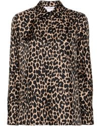 Max Mara - Leopard-Print Silk Shirt - Lyst