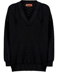 Missoni - Pull À Col V - Lyst