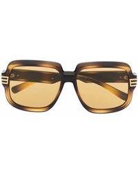 Gucci - Tortoiseshell Oversized-Frame Sunglasses - Lyst