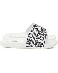 Versace Jeans Couture - Logo-Band Slides - Lyst