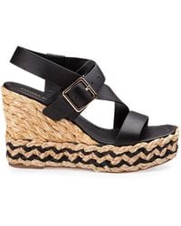 Paloma Barceló - Olea Calidis Leather Wedge Sandals - Lyst
