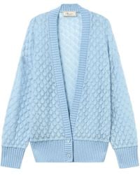 Blumarine - Cárdigan texturizado con botones - Lyst