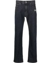 Stella McCartney - Straight-Leg Logo-Print Jeans - Lyst