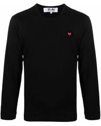 COMME DES GARÇONS PLAY - Long Sleeve Heart T-Shirt - Lyst