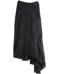 Marc Le Bihan - Asymmetric Pleated Mid Skirt - Lyst