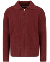Massimo Osti Studio - Ribbed Zip-Up Cardigan - Lyst