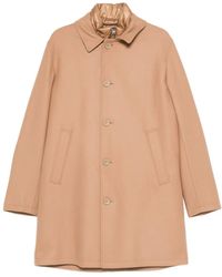 Herno - ボタン ウールブレンドコート - Lyst