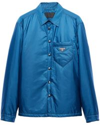 Prada - Polo Con Logo A Triangolo - Lyst