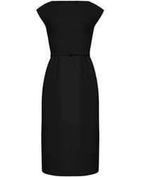 Adam Lippes - Adeleine Belted Midi Dress - Lyst