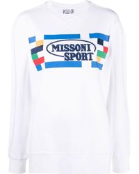 Missoni - Sweatshirt mit Logo-Print - Lyst