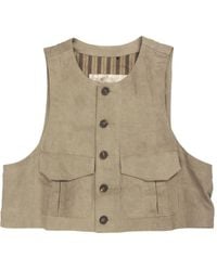 Ziggy Chen - Cropped Waistcoat - Lyst