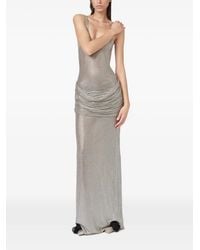 GIUSEPPE DI MORABITO - Crystal-Embellished Draped Maxi Dress - Lyst