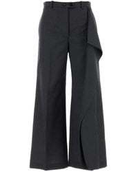 Jil Sander - Pantalon Ample À Volants - Lyst
