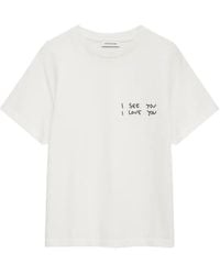 Anine Bing - Shelley Short-Sleeve T-Shirt - Lyst