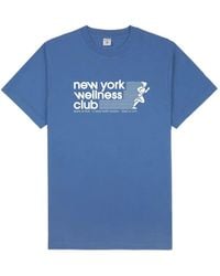 Sporty & Rich - Usa Wellness Club Graphic-Print T-Shirt - Lyst