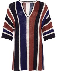 Eres - Diego Striped Knitted Minidress - Lyst