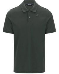 K-Way - Logo-Patch Polo Shirt - Lyst