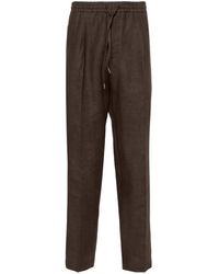 Briglia 1949 - Wimbledons Mid-Rise Linen Tapered Trousers - Lyst