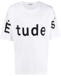 Etudes Studio - Camiseta con logo estampado - Lyst