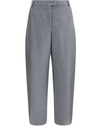 Giorgio Armani - プリーツ シルクパンツ - Lyst