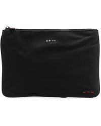 Kiton - Logo-Plaque Clutch Bag - Lyst