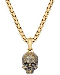 David Yurman - 18Kt Memento Mori Skull Amulet (16Mm) - Lyst