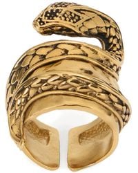 Roberto Cavalli - Anillo Con Motivo De Serpiente - Lyst