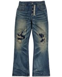 BIRTH OF ROYAL CHILD - Distressed Bootcut Jeans - Lyst