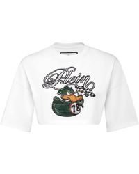 Philipp Plein - Rhinestone-Embellished T-Shirt - Lyst