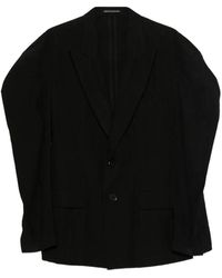 Yohji Yamamoto - Blazer À Boutonnière Au Dos - Lyst