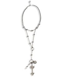 Red(V) - Layered Charm Necklace - Lyst