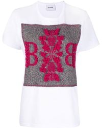 Barrie - Logo-patch Cotton-cashmere T-shirt - Lyst