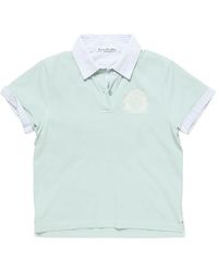 Acne Studios - Logo-Embroidered Polo Shirt - Lyst