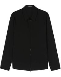Emporio Armani - Reißverschluss-Jacke Mit Waffeloptik - Lyst