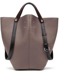 Maison Margiela - Medium Dress-Age Leather Dual-Strap Tote Bag - Lyst