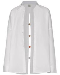 Baobab - Chemise Wayra À Pierres De Résine Et Fente Au Dos - Lyst