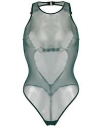 Bordelle - Body semi trasparente Kora - Lyst
