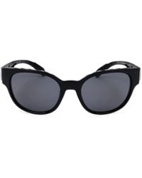 adidas - Logo-Print Round-Frame Sunglasses - Lyst