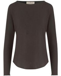 Bruno Manetti - Crew-Neck Curved-Hem Top - Lyst