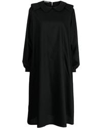 Raf Simons - Midi-Jurk Met Ronde Kraag - Lyst
