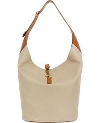 Saint Laurent - Bolso De Hombro Con Placa Del Logo - Lyst
