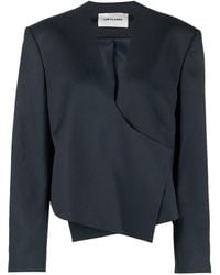 Low Classic - Asymmetric Wool-Blend Jacket - Lyst