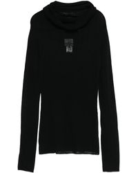 Alysi - Maglione Con Scollo Drappeggiato - Lyst