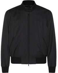 Giorgio Armani - Chaqueta bómber con cierre de cremallera - Lyst