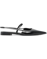 Totême - The Sharp Slingback Flat Sandals - Lyst